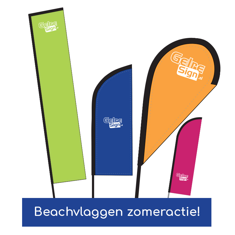 GelreSign | Extra Voordelige Beachflags In Augustus En September